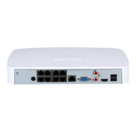 Dahua DHI-NVR2108-8P-4KS3 Grabador IP 8 Canales PoE 4K con Inteligencia Artificial Lite Blanco