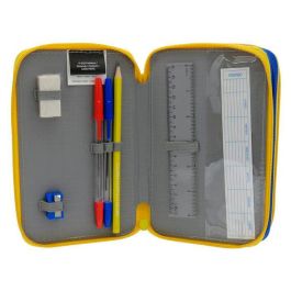 CYP BRANDS Plumier Pokemon triple estuche con 39 piezas: 16 lápices, 16 rotuladores, 2 bolígrafos, lápiz, goma, sacapuntas y regla
