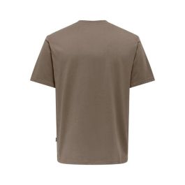 Camiseta de Manga Corta Hombre Only & Sons Onsdawson Reg Ss Vd Falcon Marrón claro 2-3 Años