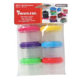 Set de 6 Mini Fiambreras Privilege 35 ml (24 Unidades) Set de 6 Mini Fiambreras Privilege 35 ml (24 Unidades)