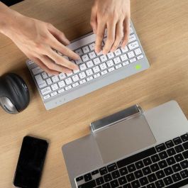 R-Go Tools Ergonomic keyboard R-Go Compact Break, compact keyboard with break software, QWERTY (IT), Bluetooth, white R-Go Tools Ergonomic keyboard R-Go Compact Break, compact keyboard with break software, QWERTY (IT), Bluetooth, white