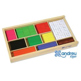 Juego Andreutoys Barras De Fracciones 308 Piezas 32,5x17,5x4 cm