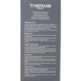 Thermosport Termo Comida de Acero para Alimentos, Capacidad 450 ml, Disponible en Varios Colores, Medidas: 9 cm x 9 cm x 17,2 cm (8 Unidades)