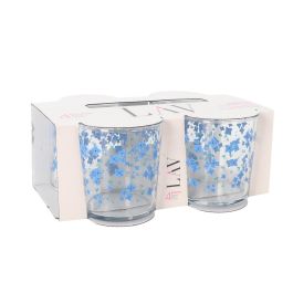 Set 4 Vasos Pinta 340 cc Flores LAV (6 Cajas) Set 4 Vasos Pinta 340 cc Flores LAV (6 Cajas)