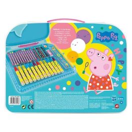 Maletín de actividades artísiticas peppa pig con 12 crayones, 12 rotuladores, 6 lápices de colores, regla, lápiz, borrador y sacapuntas. 32x25x2 cm Maletín de actividades artísiticas peppa pig con 12 crayones, 12 rotuladores, 6 lápices de colores, regla, lápiz, borrador y sacapuntas. 32x25x2 cm