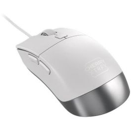 CHERRY XTRFY M50 Ratón Óptico con Cable USB, 12000 DPI, para Juegos, Diseño Ergonómico Mano Derecha, Blanco