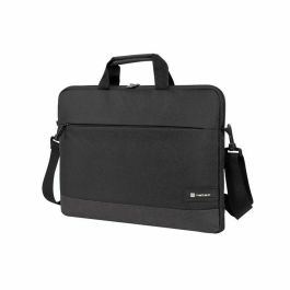 NATEC Maletín Goa para Portátil 15.6" Negro, con Asa, Tirante para Hombro, 1 Compartimento Principal y 1 Bolsillo Frontal