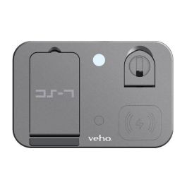 Veho DS-7 Estación de Carga Inalámbrica Qi Universal Plegable 3 en 1 para iPhone, Samsung, Apple Watch y AirPods