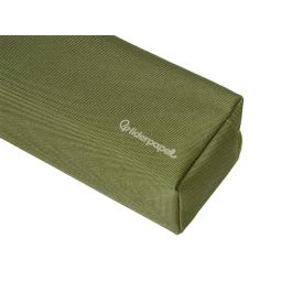 Estuche Portatodo Liderpapel Classic Rectangular Con Asa 2 Cremalleras 210 X80 mm Verde Militar