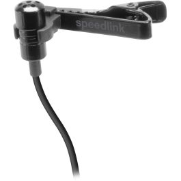 Speedlink SPES Micrófono con pinza de enganche alámbrico 3.5 mm color negro para adulto/niño