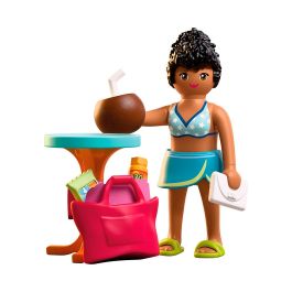 Playmobil Figurina Chica de Vacaciones Special Plus 72032 - Turista con Accesorios, Juguete de Construcción para Niños +4 Años