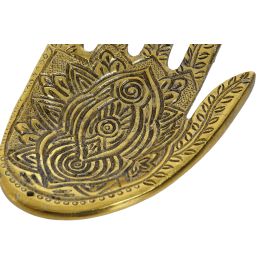 DKD Home Decor Soporte Incienso Indio Aluminio Dorado Plateado Cobrizo 8.5 x 3 x 13.5 cm (6 Unidades)