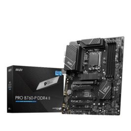 MSI PRO B760-P DDR4 II Placa Base, LGA 1700, B760, 4xDDR4, 128GB, HDMI+DP, 4SATA+2M.2, USB 3.2+USB-C, 2.5GB LAN, ATX - 911-7E29-001 Precio: 129.49999953. SKU: B1966XLZTD