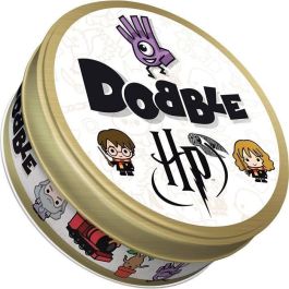 Asmodee Dobble Harry Potter - Juego de Mesa de Velocidad y Observación con 55 Cartas Redondas temáticas