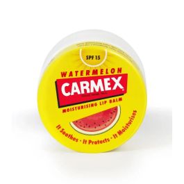 Carmex Bálsamo Labial Hidratante Sandía SPF 15 para Labios Agrietados, Secos y Dañados - Tarro 7.5g Uso Diario