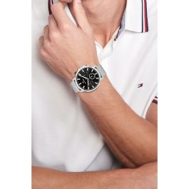 Reloj Hombre Tommy Hilfiger 1710498 Negro Plateado (Ø 44 mm)
