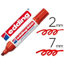 Edding Marcador Permanente 500 Rojo (Set de 10) para Marcado y Etiquetado en Diversos Materiales (Set de 10) Precio: 26.49999946. SKU: S8421308