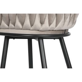 DKD Home Decor Taburete Moderno Beige Negro 58 x 101 x 53 cm