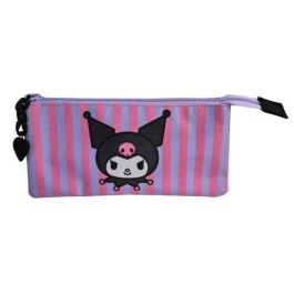 Toybags Estuche Escolar Triple Kuromi Forrado y Personalizado Textil | 44x30x20 cm | Edad +7 Años
