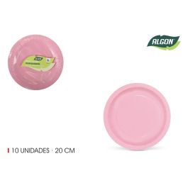 Set de 10 platos de cartón rosa Baby Soja 20 cm Algon (36 Unidades) Precio: 22.68999986. SKU: B18VXFKB6X