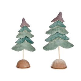 Árbol de Navidad suave turquesa y crema decorativo Krist+ 16x55x29 cm (12 Unidades) Precio: 190.50000057. SKU: B13D7JBVRA