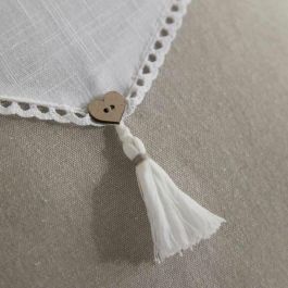 Today TOD1700240761365 Cojín - HOY - CHARME - Slub x Chambray x Pompon Berenice - 40 x 40 cm