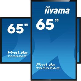 iiyama T6562AS-B1 pantalla de señalización Panel plano interactivo 163,8 cm (64.5") IPS 500 cd / m² 4K Ultra HD Negro Pantalla táctil Procesador incorporado Android 8.0 24/7 iiyama T6562AS-B1 pantalla de señalización Panel plano interactivo 163,8 cm (64.5") IPS 500 cd / m² 4K Ultra HD Negro Pantalla táctil Procesador incorporado Android 8.0 24/7