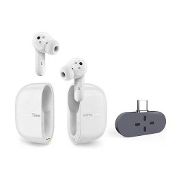 Timekettle M3 Auriculares con Traducción Offline Inalámbricos Bluetooth 5.2 para Llamadas/Música, Resistentes al Agua IPX4, 25h Batería, Blanco