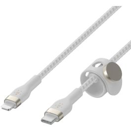 Belkin CAA011BT2MWH Cable PRO Flex Lightning/USB-C, 2m, Blanco, Soporta hasta 15W, Certificado Apple