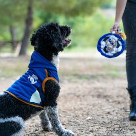 Cerdá Sudadera para Perro de Forro Polar Oficial Real Madrid, Talla XXS, Color Azul. Con Licencia del Club de Fútbol