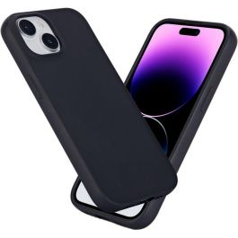 eSTUFF Funda TPU INFINITE VIENNA para iPhone 15 Negra - 100% Plástico Reciclado, Protección Anticaída y Arañazos