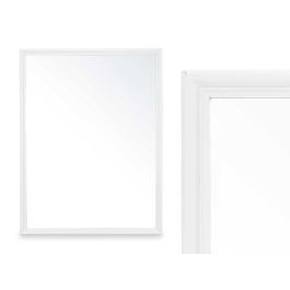 Espejo de Pared con Marco de Madera Blanco 65x85 cm - Giftdecor Espejo de Pared con Marco de Madera Blanco 65x85 cm - Giftdecor