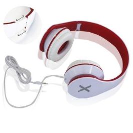 AURICULARES DIADEMA APPROX DJ JAZZ APPDJJAZZWR - ALTAVOCES 40MM - CABLE ANTI-ENROLLABLE 1.2M - BLANCO Y ROJO