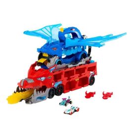 Hot Wheels Vehículo City Dragón Transportador con 2 Coches para Niños +4 Años