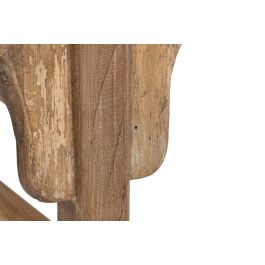 DKD Home Decor Azul tierra 23 Descalzadora Natural Marron Oscuro Teca Reciclada 41 x 48 x 183 cm