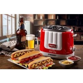 Ariete 206/00 Máquina de Hot Dog Party Time Roja - 5 Niveles de Cocción, Expulsión Automática Ariete 206/00 Máquina de Hot Dog Party Time Roja - 5 Niveles de Cocción, Expulsión Automática