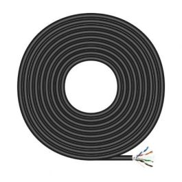 AISENS - CABLE DE RED EXTERIOR IMPERMEABLE RJ45 CAT.6 FTP RIGIDO AWG24, NEGRO, 100M Precio: 55.68999953. SKU: B144E9GA8X