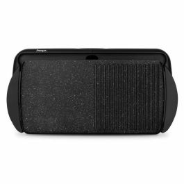 Weasy WEA3760124954777 Plancha Eléctrica 2000W - Placa de Efecto de Piedra 52x27cm - Temperatura Ajustable - Revestimiento Antiadherente - Tanque Removible