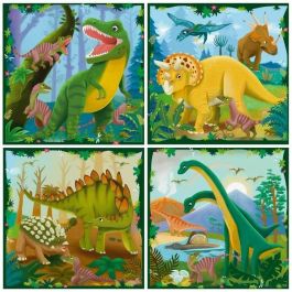 Ravensburger 12004003 Puzzle UP! Infantil Dinosaurios, Educativo para Desarrollo de Motricidad Fina y Concentración, +4 años, <100 Piezas