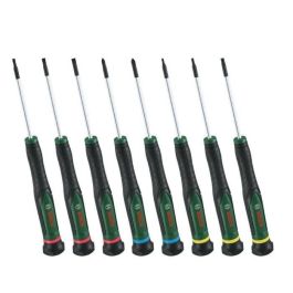 Bosch BOS4053423255102 Juego destornilladores 8 piezas, puntas precisas magnéticas PH/TX/HEX/Ranuradas, bricolaje y manualidades