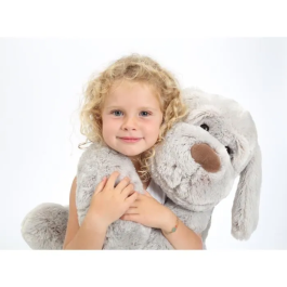 Gipsy Toys Perro Peluche Flatoutou 50 cm Gris