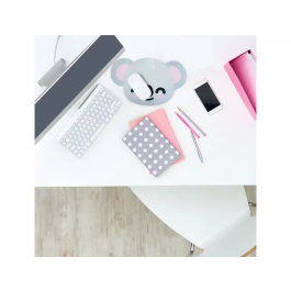 Wondee Alfombrilla de Ratón Mr Wonderful Forma Koala 220x310 mm Antideslizante Goma Control Preciso Cómoda Lavable