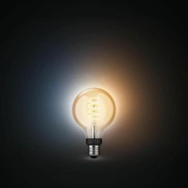 Philips Hue PHI8719514301481 White Ambiance Bombilla LED E27 Filamento G93 Globe Bluetooth compatible con Alexa, Google Home y Apple HomeKit