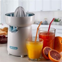 Ariete 417/01 Exprimidor Breakfast Blanco 40W con Boquilla Antigoteo, Ideal para Naranjas, Pomelos y Limones