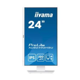 MONITOR IIYAMA 24" PROLITE XUB2492HSU-W6, IPS, 100HZ, 0,4MS, USB, HDMI, DISPLAYPORT, ALT 2x2W, ALTU, GIRO, INCLI, PIVOT, BLANCO