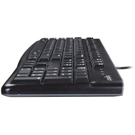 Logitech K120 Teclado USB Negro Distribución Francesa - Resistente a Salpicaduras