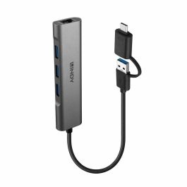 Hub USB LINDY 43379 Negro Hub USB LINDY 43379 Negro