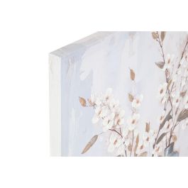 DKD Home Decor Cuadro Oriental Decorativo Lienzo y Abeto Azul Beige 80 cm Alto x 60 cm Ancho (Set 2 Unidades) Diseño Jarrones Surtido