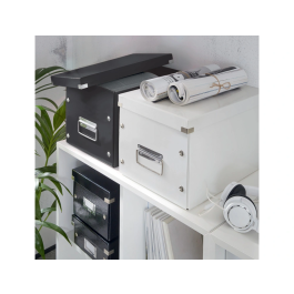 Leitz Click & Store Caja Almacenamiento Cúbica Grande Negra 320x360x310 mm