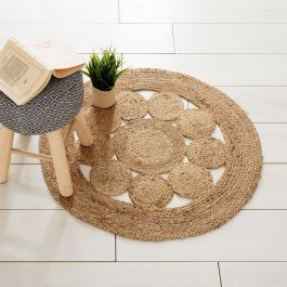 Atmosphera Alfombra de Yute Calada Ø80cm - Natural